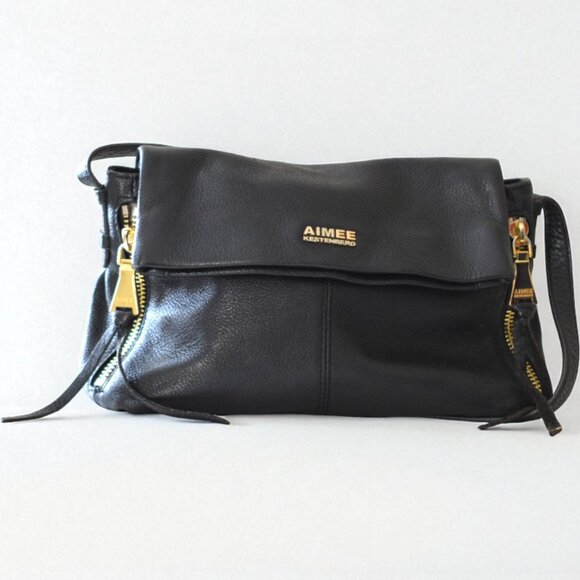 🖤 Aimee Kestenberg Bali 2 Foldover Bag – Black Leather - Picture 5 of 9